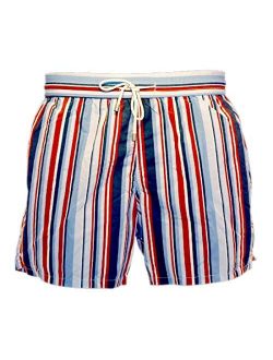 Bayahibe Swimwear Shorts Slim Fit Quick Dry French Swim Trunk for Men Printed Strips