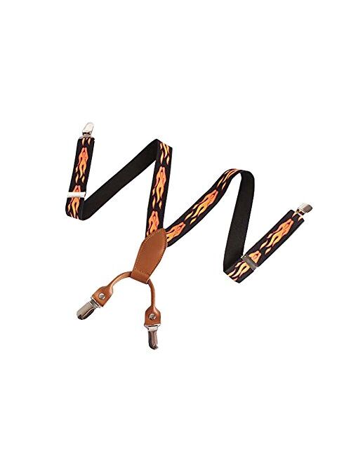 Useful Kids Suspenders Elastic Adjustable Straps Fires