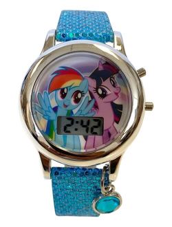 Kid's My Little Pony Digital Glitter Silicone Strap Watch 34mm