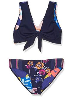Girls' Four Way with Tie Bikini Swimsuit Set