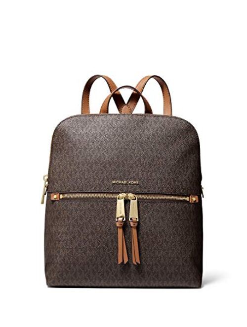 Michael Kors Rhea Zip Medium Slim Signature Backpack
