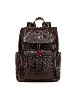 European And American Fashion Shoulder Bag Female Leather Bag Backpack Head Layer Of Leather Pattern 1