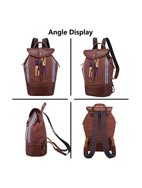 NCCDY Backpack for Women, Fashion Backpack Water-Repellent Leather Bag Ladies Handbag Shoulder Bags Lightweight Daypack, Brown