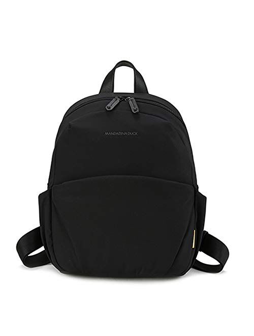 Mandalina Duck Women’s SUT0151 handbag Backpack Casual School Bag Nylon 95.4% Leather (cowhide)4.6% Black Color