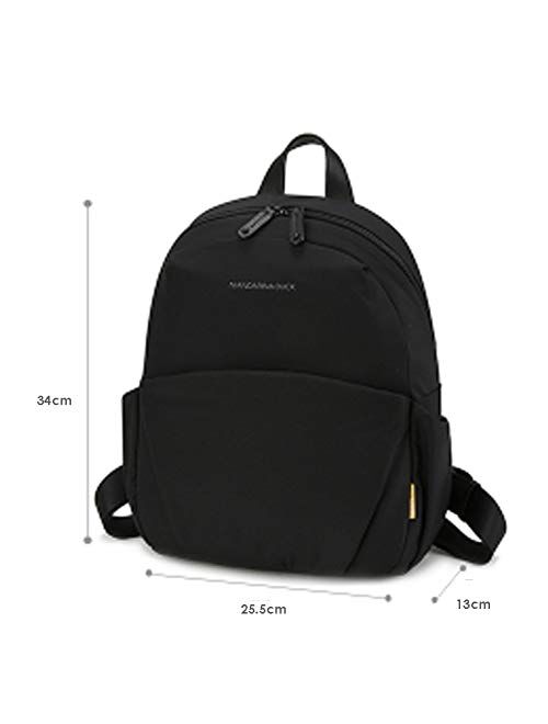Mandalina Duck Women’s SUT0151 handbag Backpack Casual School Bag Nylon 95.4% Leather (cowhide)4.6% Black Color
