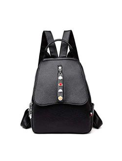 Women Backpacks For Girls Travel Shoulder Bag Vintage School Casual Daypack Girl purple backpacks L31cm W24cm Thk12cm