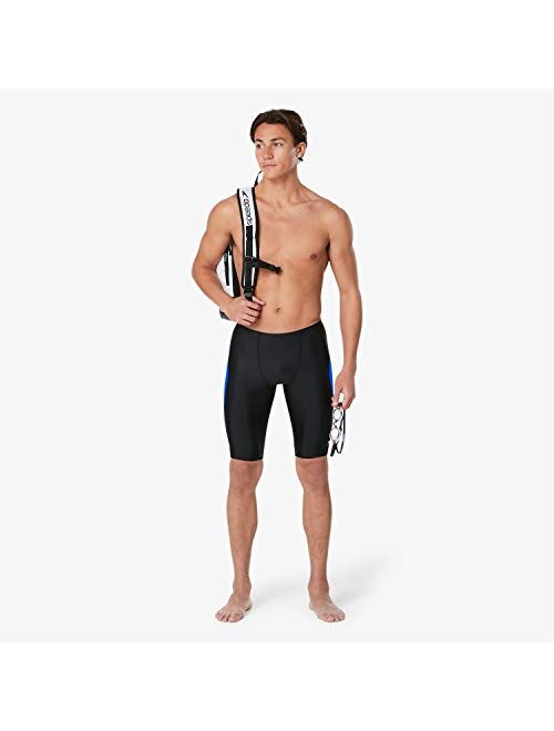 Speedo Men's Swimsuit Jammer Powerflex Eco Revolve Splice Team Colors