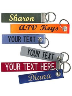 Custom Name Tape Material 4.5" and 6" Luggage / Crate Tags with Grommet or Clamp Option 2 Sizes to Choose from! Made in The USA. Ships Under 24 Hours!