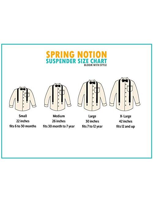 Spring Notion Boys' Suspenders and Dark Floral Bow Tie Set