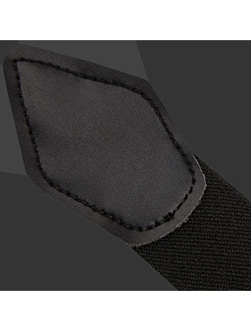 Jacob Alexander Boys' Seersucker Striped Pattern Suspenders