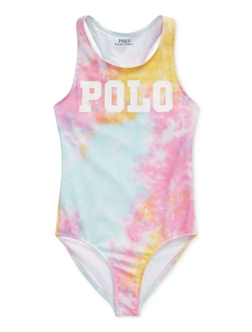 Polo Ralph Lauren Big Girls Tie-Dye One-Piece Swimsuit