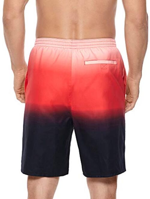 Reebok Men's Swimwear Sunset 9" Volley UPF 50 Drawcord Elastic Waist Swim Shorts