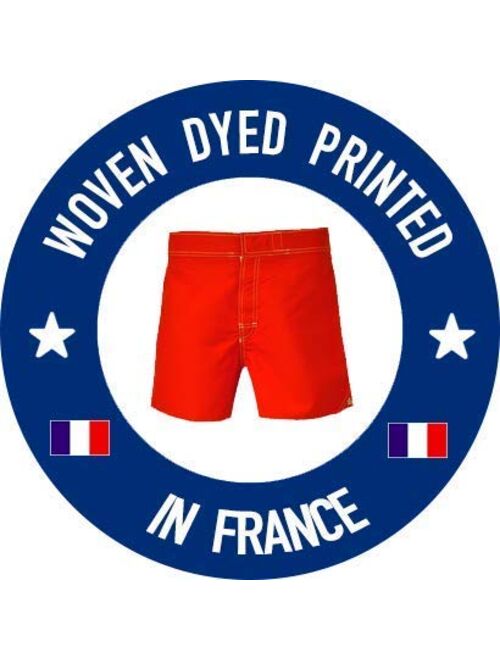Bayahibe Swimwear Shorts Slim Fit Quick Dry French Swim Trunk for Men and Boys Black Paisley Print
