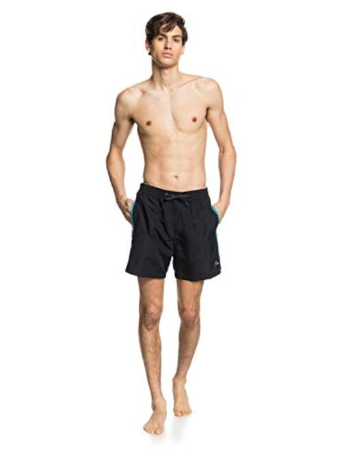 Quiksilver Men's Beach Please 17 Inch Outseam Elastic Waist Volley Bathing Suit Swim Trunk