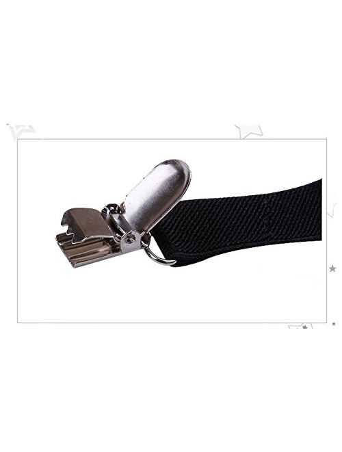 Children Suspender Clip Tie for Kids Youth 25.5" length (Comes in 15 Colors)