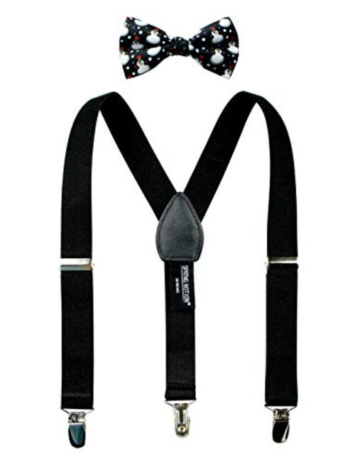 Spring Notion Boy's Suspender and Christmas Bow Tie Set