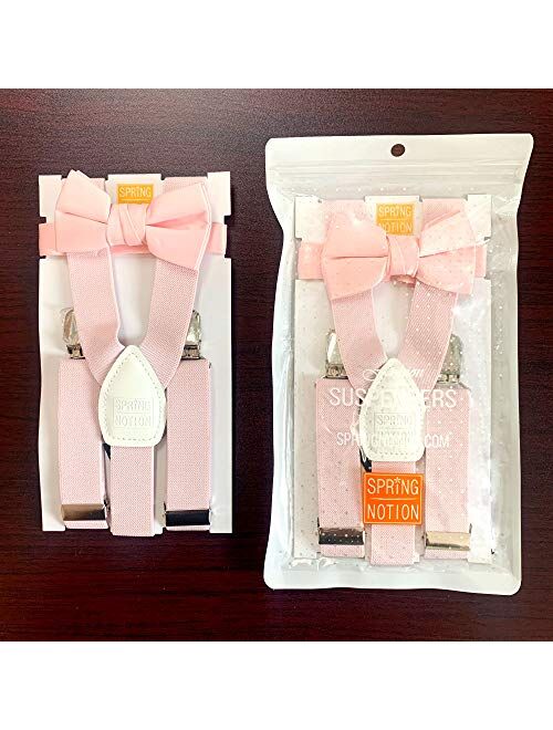 Spring Notion Boys' Suspenders and Polka Dot Bow Tie Set