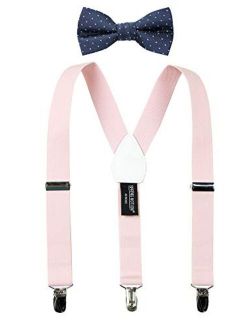 Boys' Suspenders and Blue Bow Tie Set 1