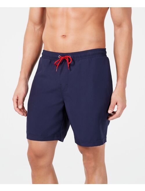 Club Room Men's Quick-Dry Performance Solid 7" Swim Trunks, Created for Macy's