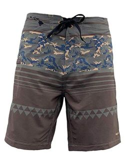 Maui Rippers Beachboy Camo Boardshorts Swimsuit for Men | 4 Way Stretch Swim Trunks & Swimwear