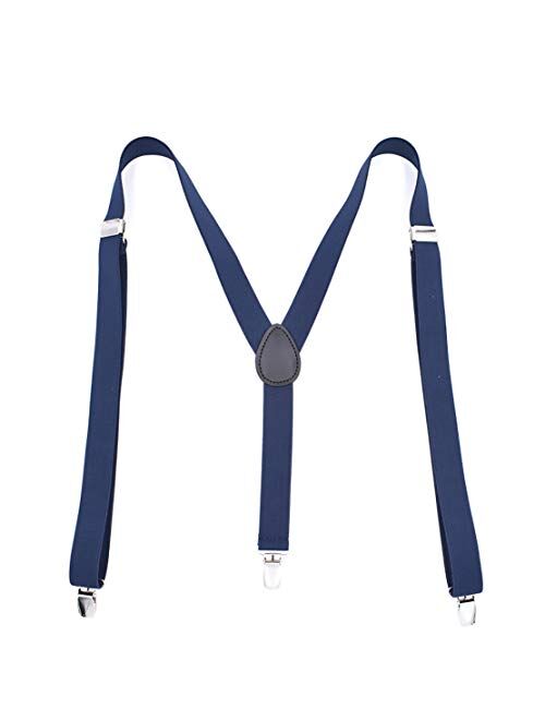 Geqian1982 Men's Boys' Suspenders with Bow Tie Set Adjustable Y Back 2PCS