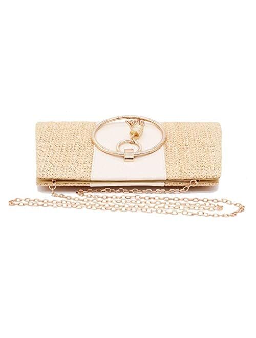 EDPD Clutch Handbag Evening Purse For Woman with Shoulder Chain