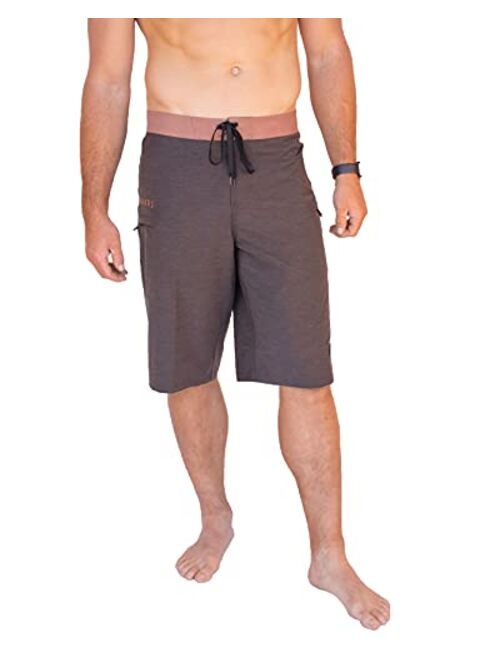 Maui Rippers Very Long 4 Way Stretch Boardshorts 24 Inch Outseam