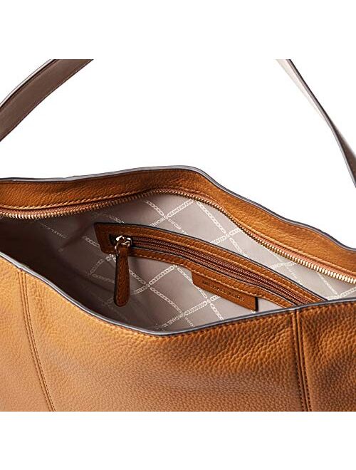 Michael Kors Brooke Large Hobo Leather Shoulder Bag Purse Handbag