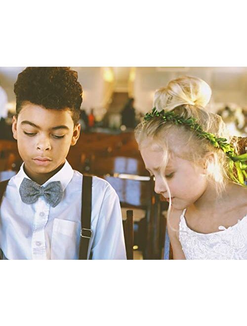 Kids suspenders - Adjustable Wedding Ring Bearer Leather Like for Kids Ages 2 mos to 17 Years - By London Jae Apparel