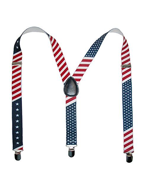 CTM Parent & Childs Matching Stars & Stripes American Flag Suspenders