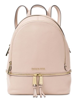 Rhea Zip Small Pebble Leather Backpack