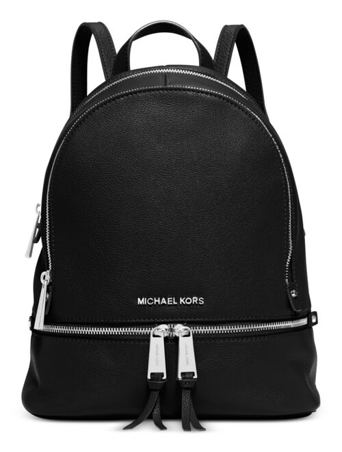 Michael Kors Rhea Zip Small Pebble Leather Backpack