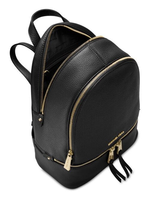 Michael Kors Rhea Zip Small Pebble Leather Backpack