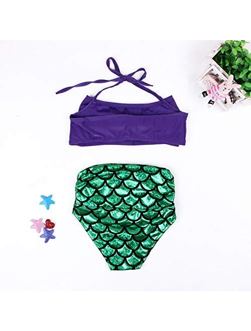 YIXING New Mermaid Girl's Two Pieces Summer Style Cute Swimwear for Children&Kid's Bikini Sets 2-6Y Swimsuit (Color : CC00309, Kid Size : 3T)