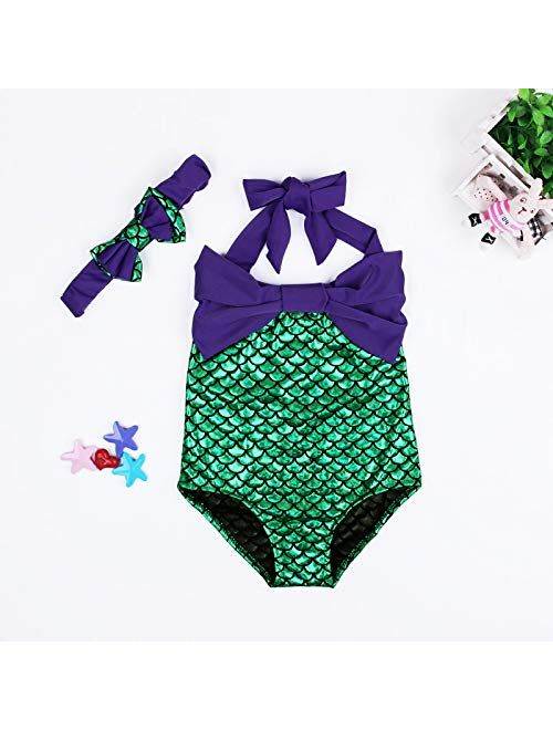 YIXING New Mermaid Girl's Two Pieces Summer Style Cute Swimwear for Children&Kid's Bikini Sets 2-6Y Swimsuit (Color : CC00309, Kid Size : 3T)