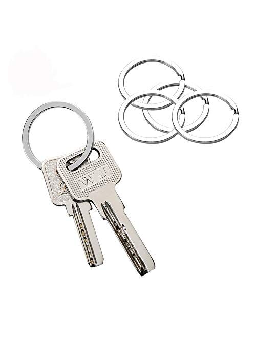 MUYAO 60 Pieces Key Rings Three Sizes Flat Key Rings Metal Keychain Rings Split Keyrings Flat O Ring for Home Car Keys Organization,Arts & Crafts