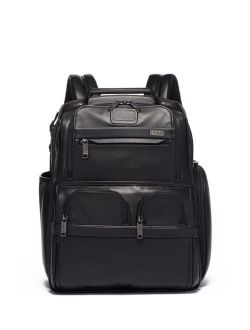 Alpha 3 Leather Compact Laptop Brief Backpack