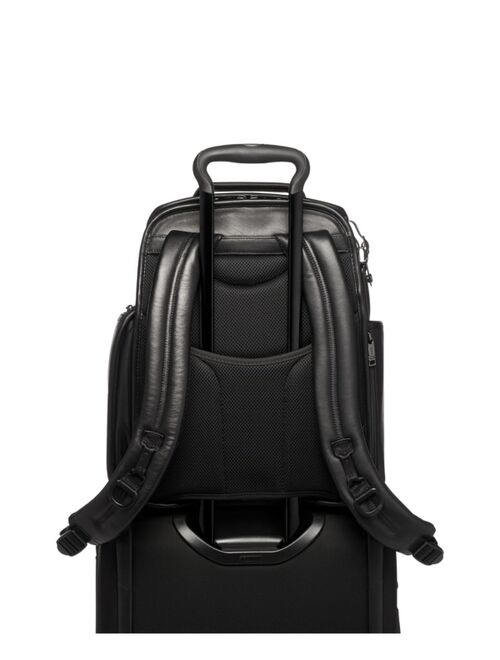 Tumi Alpha 3 Leather Compact Laptop Brief Backpack