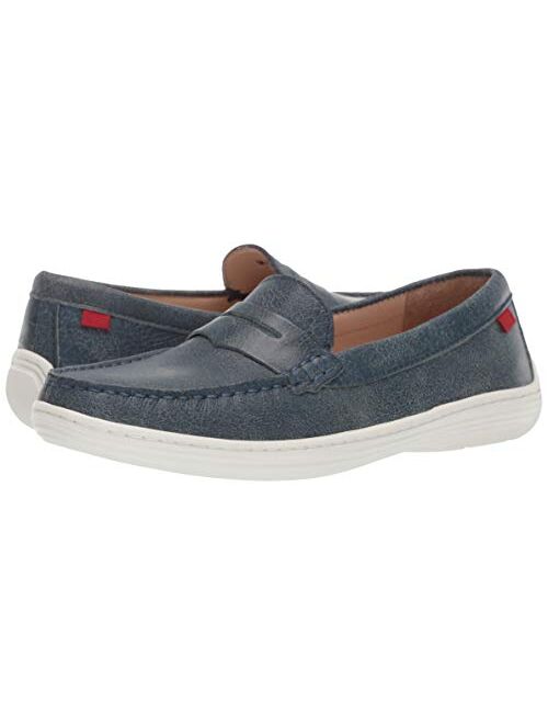 MARC JOSEPH NEW YORK Unisex-Child Leather Boys/Girls Casual Comfort Slip on Moccasin Loafer Shoes Driving Style