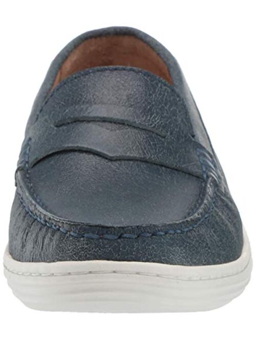MARC JOSEPH NEW YORK Unisex-Child Leather Boys/Girls Casual Comfort Slip on Moccasin Loafer Shoes Driving Style