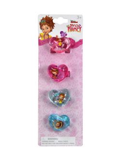 Fancy Nancy Heart Bubble Ring - Set of Four
