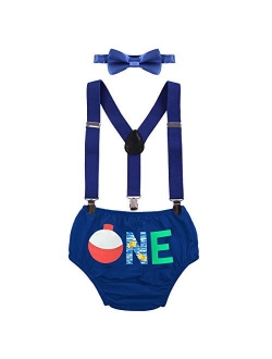 Baby Boys1st 2nd Birthday Cake Smash Photo Prop Outfits Wild ONE Bloomers Bow Tie Suspender Party Wedding Clothes Set