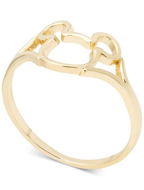 Disney Children's Mickey Mouse Silhouette Ring in 14k Gold