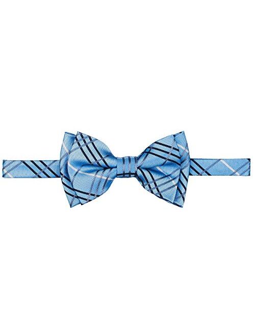 Retreez Boy's Suspender Bow Tie Set Tartan Plaid Styles Woven Pre-Tied Bow Tie
