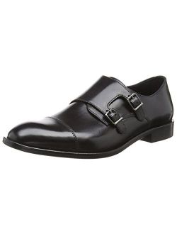 Men's Black Leather Low-ankle Loafers