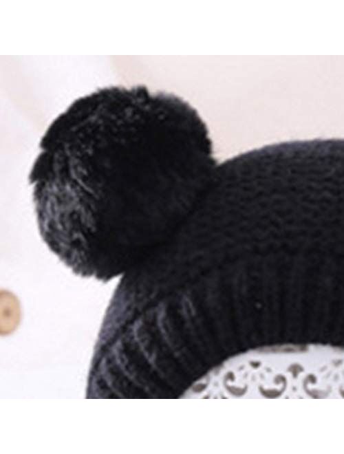 WZHZJ Infant Baby Girls Boys Solid Hat Winter Warm Accessories Autumn Hat Cap Earmuffs Beanies
