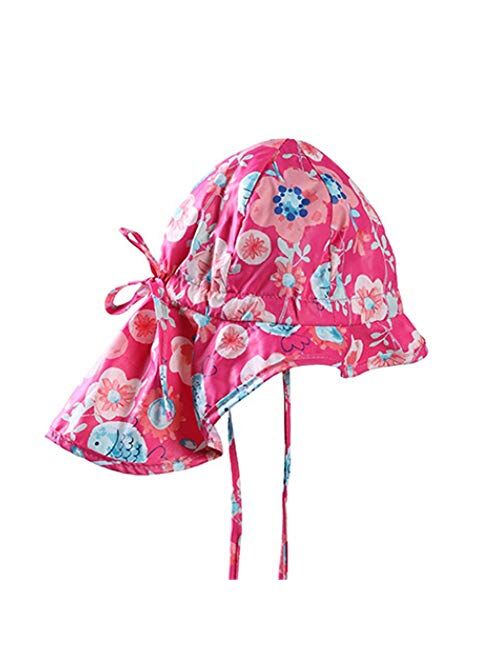 Hat Baby Girls Hats Sun Caps Toddlers Bonnet Cotton Bucket Hat White Accessories (Color : White, Size : 9.5 US)