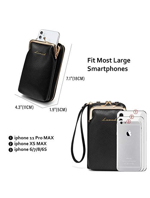 LOVEVOOK Crossbody Purses for Women Fashion Cell Phone Shoulder Bags Card Holder Wallet Purse