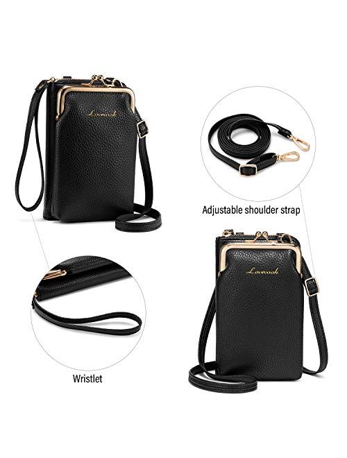 LOVEVOOK Crossbody Purses for Women Fashion Cell Phone Shoulder Bags Card Holder Wallet Purse