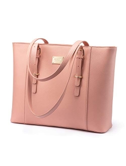 Laptop Bag for Women Large Office Handbags Briefcase Fits Up to 15.6 inch (Updated Version)